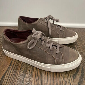 Peter Nappi tan leather lace up sneakers made in Portugal size 38/8